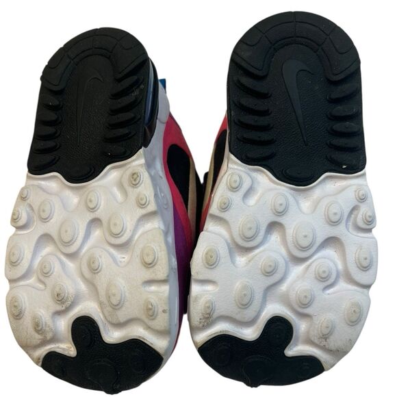 Nike Air Max 270 React Toddler 4C Sneakers Black Pink Blue Rare Colorway - Picture 8 of 8